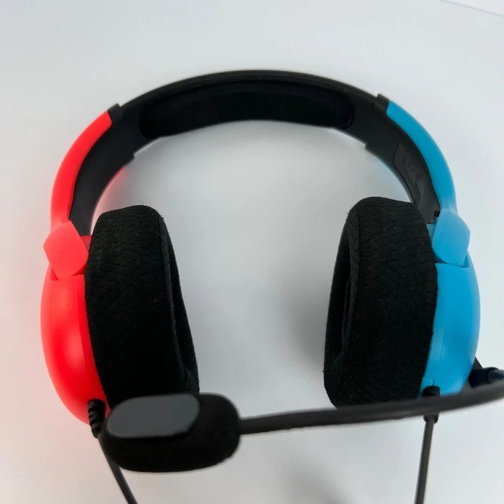 PDP LVL40 Blue Red Over the Ear Wired Gaming Headset for Nintendo Switch 3.5mm